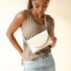 Women's Bone Leather Crossbody Purse on sale