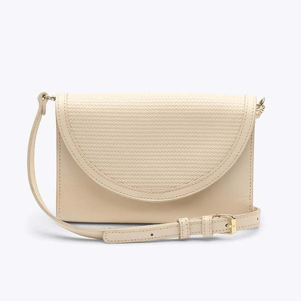 Women's Bone Leather Crossbody Purse amazing offer