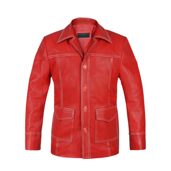 Brad Pitt Fight Club Leather Jacket best men's jacket