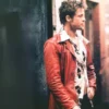 Brad Pitt Fight Club Leather Jacket on sale