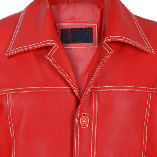 Brad Pitt Fight Club Leather Jacket amazing offer