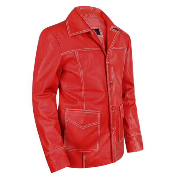 Brad Pitt Fight Club Leather Jacket sale