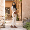 Women's dark-brown Leather Crossbody Purse on sale now