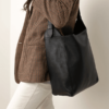 Elegant Black Leather Shoulder Bag for Women buy now