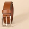Unisex Premium Brown Leather Dress Belt – Classic & Elegant Get Discount