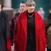 Red Teddy Coat For Women on sale