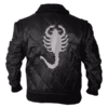 Ryan Gosling Drive Scorpion Black Bomber Jacket buy now
