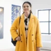 Selena Gomez Yellow Coat in Only Murders in the Building shop now at best price